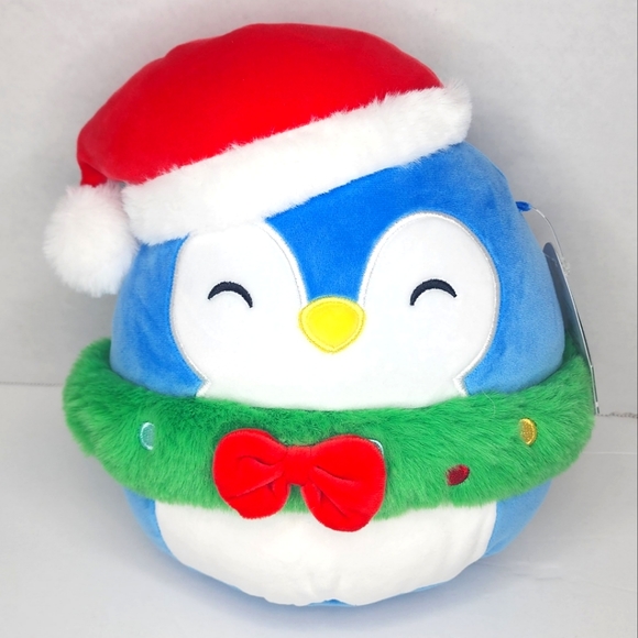 Squishmallows Other - 🎄 PUFF 🐧 Penquin with Wreath Christmas 2023 Original Squishmallow by Kelly